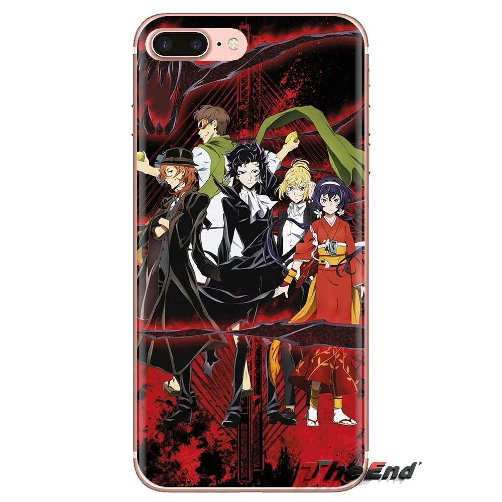 For iPod Touch Apple iPhone 4 4S 5 5S SE 5C 6 6S 7 8 X XR XS Plus MAX Bungo Stray Dogs Soft Transparent Cases Covers |