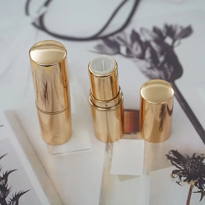 

12.1mm 40pcs/lot Superior Quality Black/Gold Lipstick Bottle, DIY Magnetic High-end Lip Balm Tube, Portable Lip Rouge Container