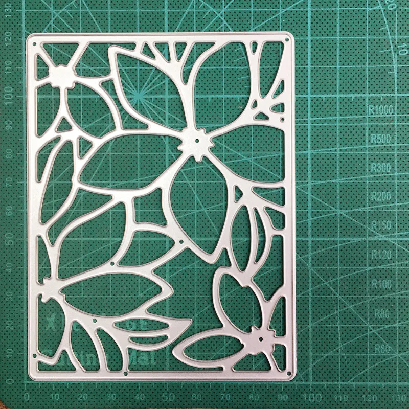 Craft dies leaf background frame metal cutting cut die mold decoration Scrapbook knife mould blade punch stencils | Дом и сад