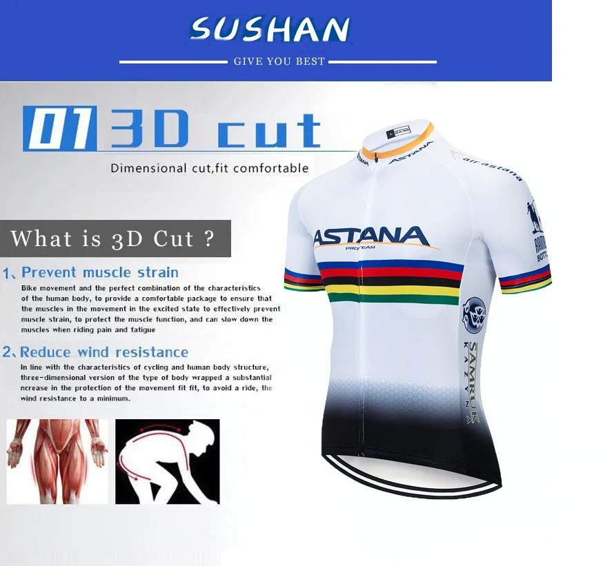 2019 велосипедная команда ASTANA Pro с коротким рукавом Maillot Ciclismo мужские комплекты