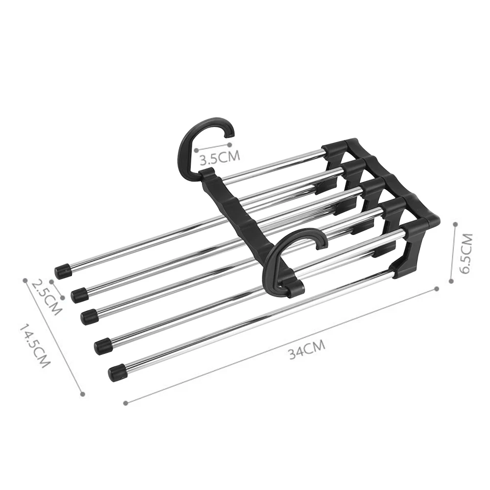 

Mini Folding Clothing Shoes Heater Trousers Pants Tie Storage Shelf Closet Organizer Stainless Steel Clothes Hanger