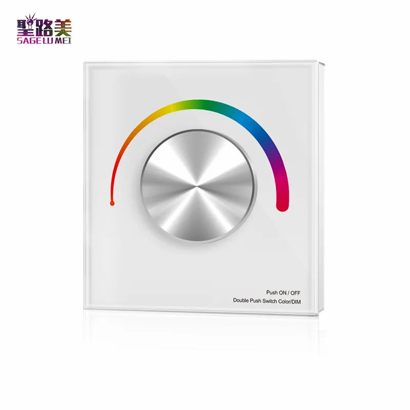 Флейта флейта одноцветная/cct/RGB стеклянная настенная поворотная панель DMX512