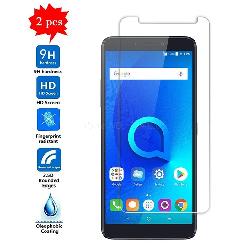 2 шт. прозрачное закаленное стекло для Alcatel 1S 2019 3 3L Защита экрана 5V 3X3 V 3C 3V 1X5 7