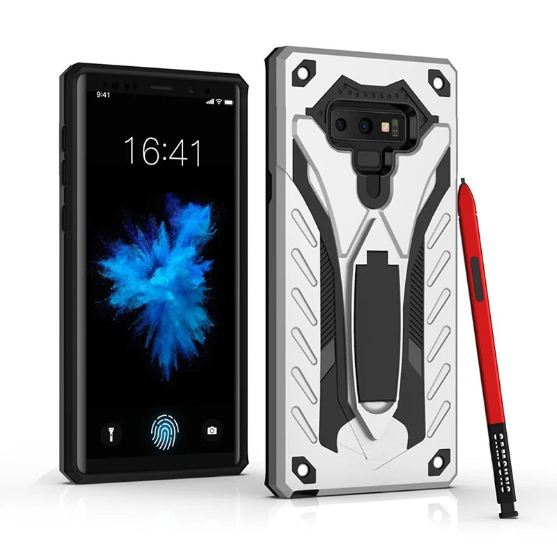 Чехол для samsung Galaxy Note 10, 9, 8, S9, S8 Plus, PC, TPU, защитный чехол с подставкой, Жесткая прочная ударопрочная задняя крышка для samsung A50S, A20S, A10S, Coque