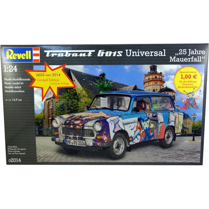 

Пластиковая сборка Revell, модель автомобиля в масштабе 1/24 трабан 601s, специальный выпуск, коллекция для взрослых, набор для сборки «сделай сам»...