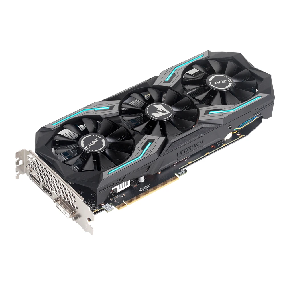 Видеокарта MAXSUN NVidia GTX 1660 iCraft 6 ГБ GDDR5 видеокарта для ПК 12 нм RGB подсветка видео игр DP