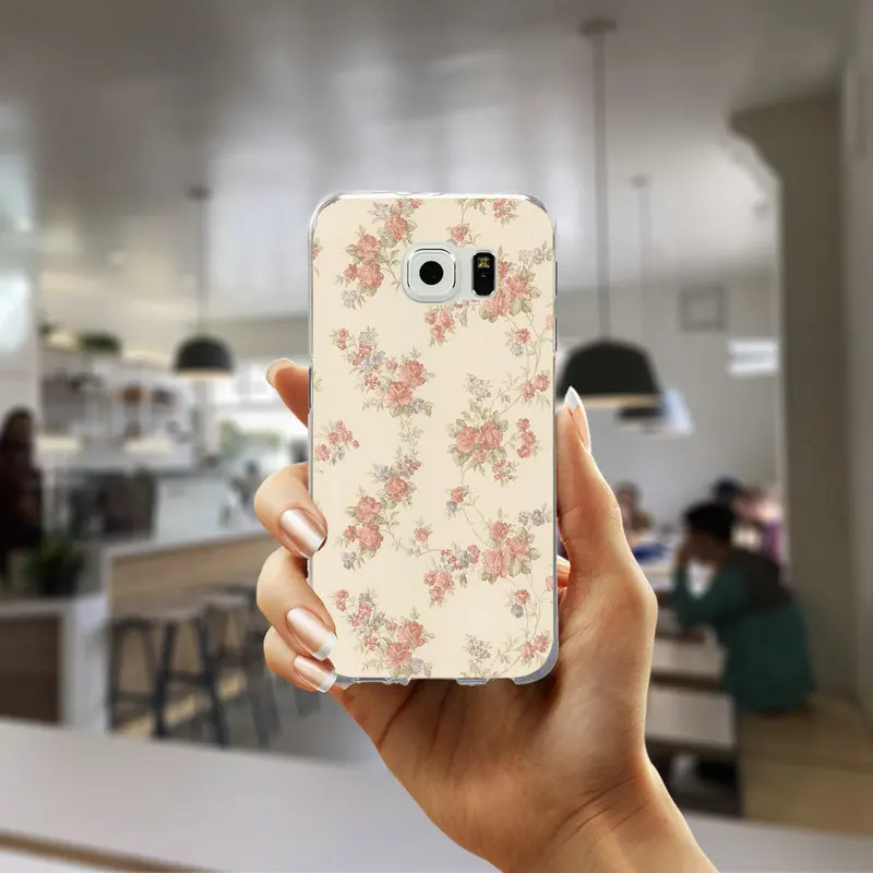 Picture 5 Для Samsung Galaxy A3 A5 A7 A8 A9 плюс большое ядро 2 Prime чехол мягкий, ТПУ чехол красивые Винтаж Роза - Цвет: Picture 5