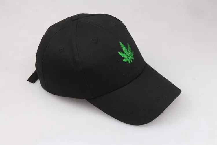 Новая мода вышивка кленовый лист белая кепка хлопок Swag Snapback Головные уборы для мужчин и женщин хип-хоп облегающая бейсболка s подарок
