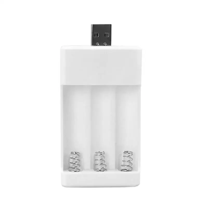 Зарядное устройство с 3 слотами для батарей AA AAA адаптер для зарядки USB источник питания пластиковый инструмент для зарядки аккумулятора