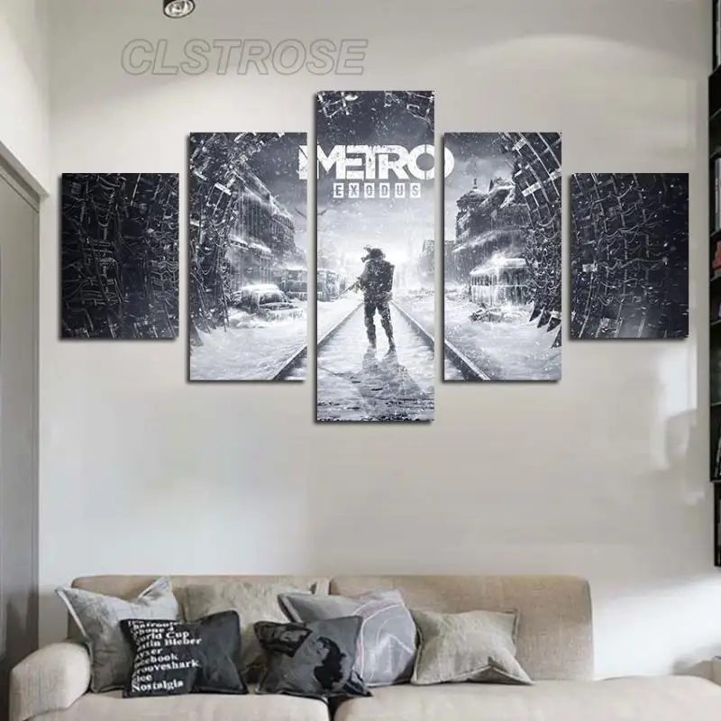 

Figure Poster Abstract Soldier with A Gun In The Snow Home Decor Canvas Paintings Hd Print for Bedroom and Living Room Wall Art