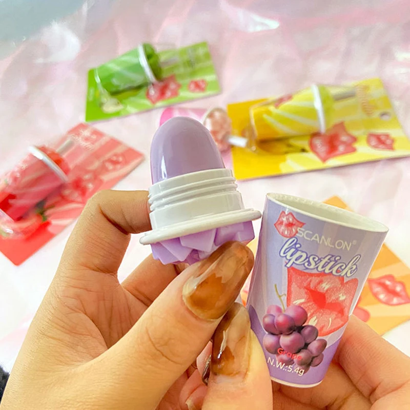 Увлажняющий крем с милым фруктовым Напиток круглый бальзам для губ эксфолиант