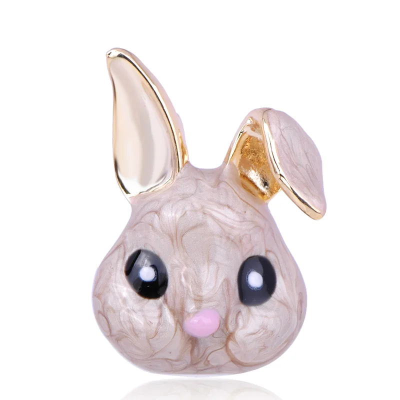 Женская/Детская брошь в форме кролика золотого цвета | Украшения и аксессуары