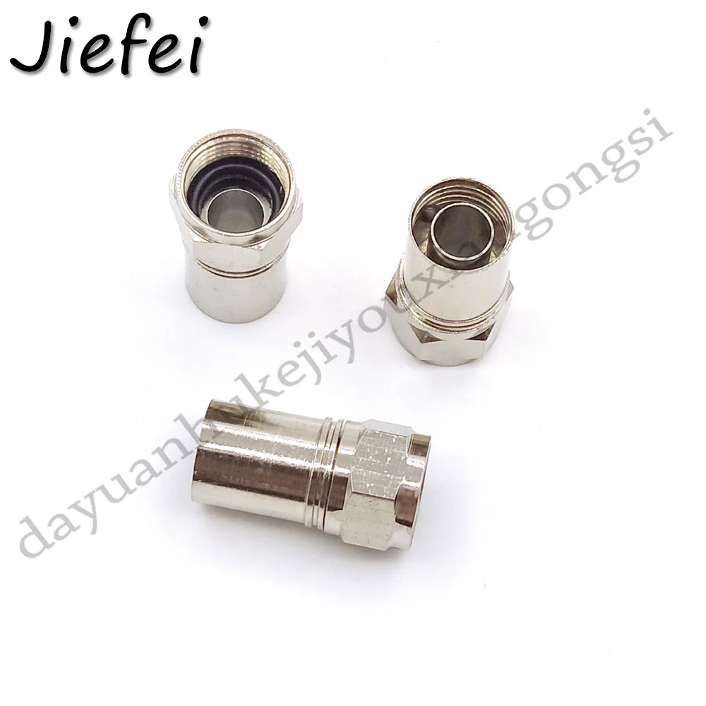 Латунный обжимной соединитель F для стандартного экрана RG6/U 20 150 шт.|Соединители| |