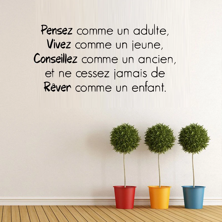 Французский La Famille виниловые настенные наклейки с росписью Стикеры Франция Семья