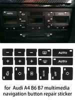 1x car air condition ac climate control button repair stickers decals styling decors for audi a4 b6 b7 2000 2001 2002 2003 2004