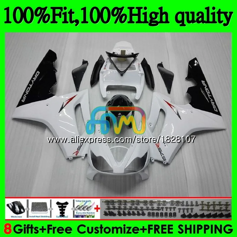 

OEM инъекции для Triumph Daytona белый черный горячий 675 09 10 11 12 82BS. Daytona-675 Daytona675 2009 2010 2011 2012 полные обтекатели