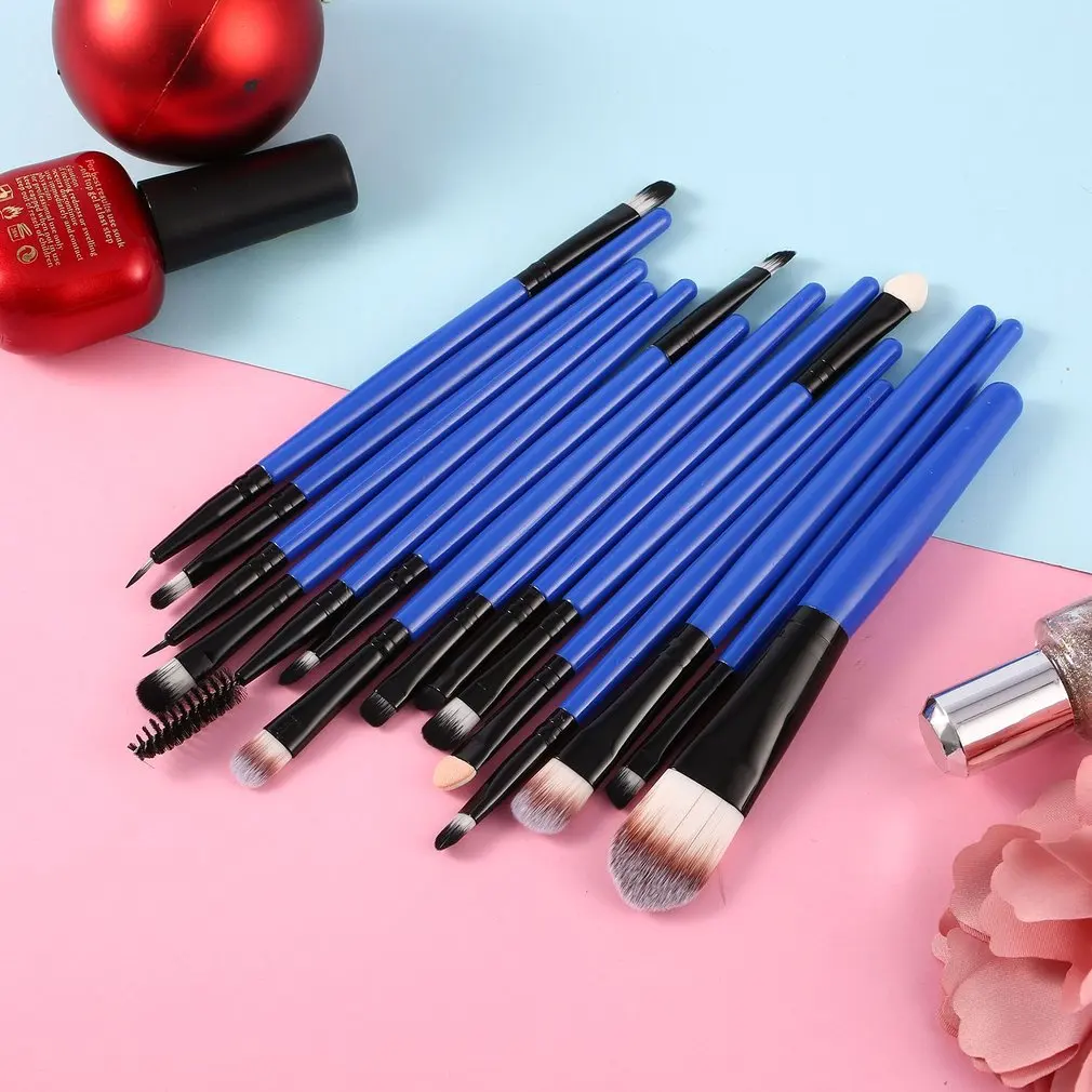 

15Pcs/Kit Makeup Brushes Set Eyelash Lip Foundation Powder Eye Shadow Brow Eyeliner Cosmetic Make Up Brush Beauty Tool