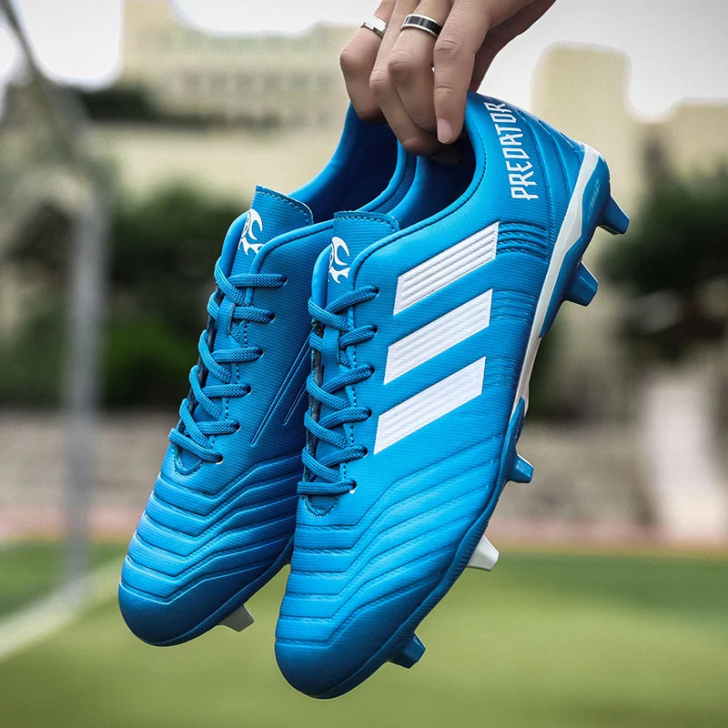 

Shoes men football shoes children outdoor soccer cleats long spikes profession Futsal men Zapatos chaussure homme