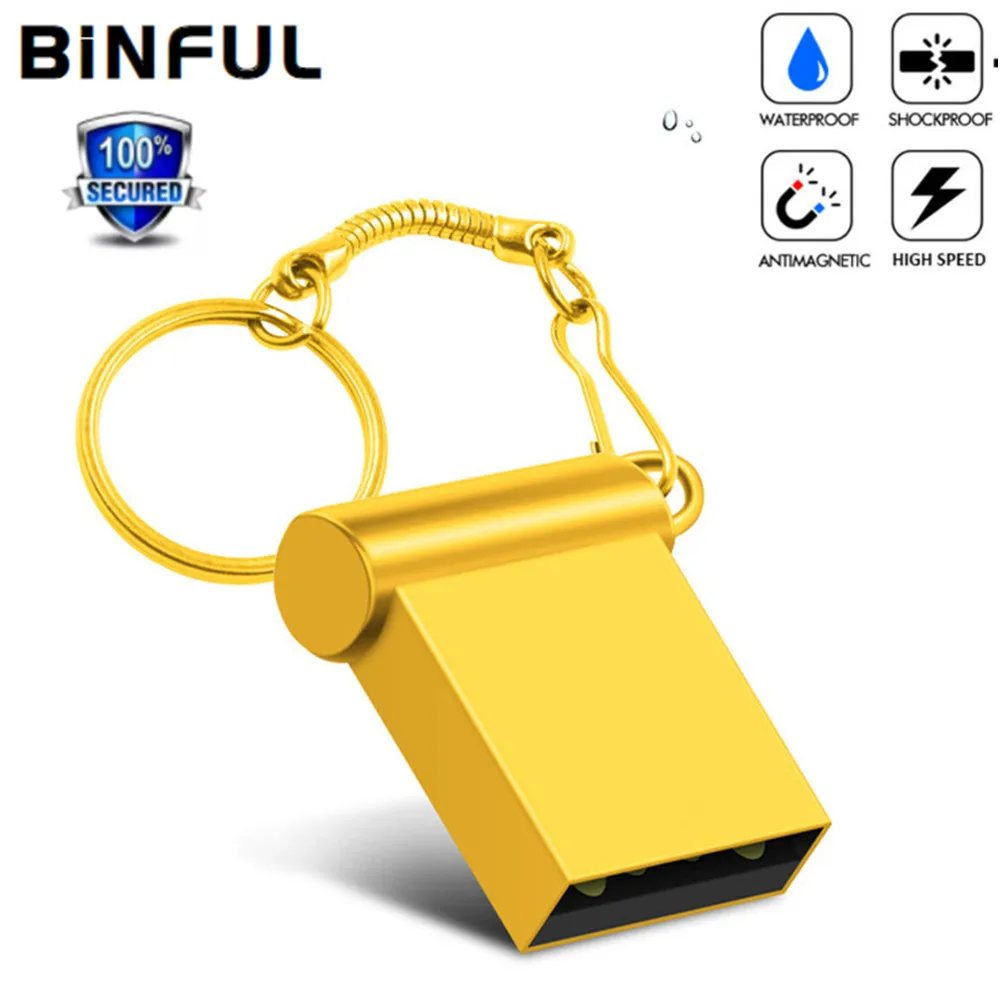 

BiNFUL флэш-накопитель Портативный брелок Usb флэш-накопитель супер мини-металлический флеш-накопитель 4 ГБ 8 ГБ 16 ГБ 32 ГБ флэш-накопитель 64G uсb-ди...
