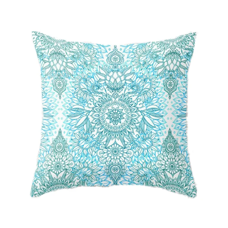 

4PC Moroccan Bohemia Throw Pillow Case Square Sofa Cushion Cover Home Decorative Cushion Cover 45X45cm