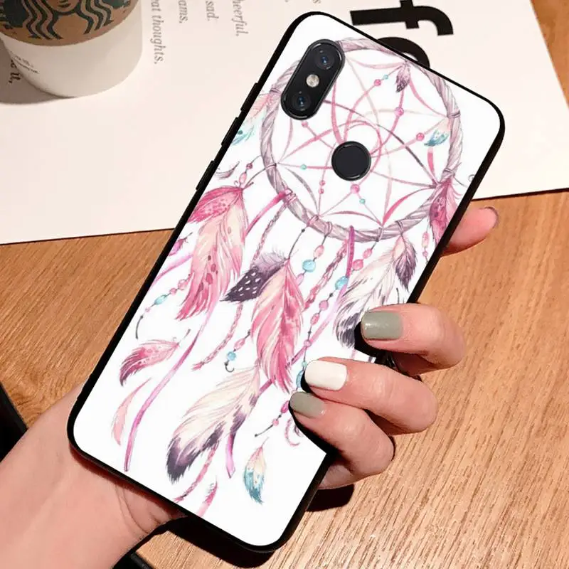 

Colorful Indian Dreamcatcher art Phone Case For Xiaomi Redmi note 7 8 9 t k30 max3 9 s 10 pro lite