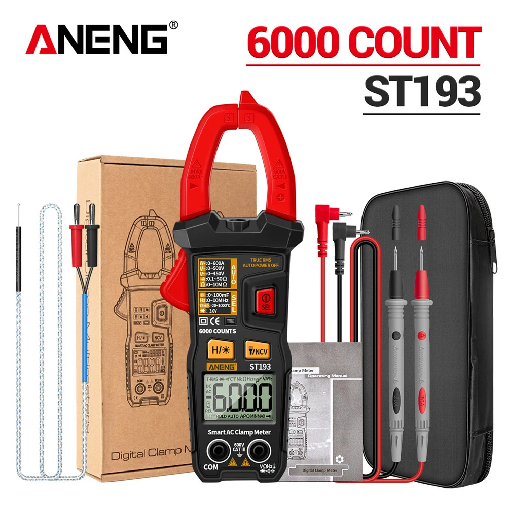

Digital Clamp Meter AC/DC Current Voltage Multimeter Tester Tools