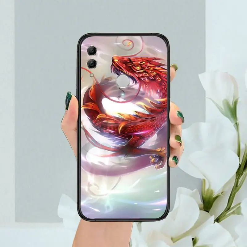 

Chinese Dragon Fitted Phone Case For Huawei Y5 Y6 II Y7 Y9 PRIME 2018 2019 NOVA3E P20 PRO P10 Honor 10