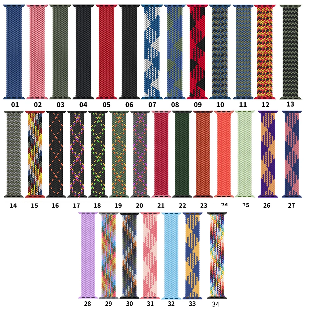 Nylon Braided Loop Strap For Apple Watch 6 Se 5 Band 44mm 40mm 38mm 42mm Smartwatch Elastic Belt Bracelet on iWatch Series 54321