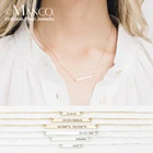 EManco персонализированное Имя ожерелье с буквенными подвесками Женская цепочка из нержавеющей стали ожерелье пользовательский начальный Чокеры ожерелье s для женщин ювелирные изделия