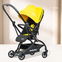 two way high landscape stroller can sit and lie one key folding four wheel shock absorber lightweight stroller