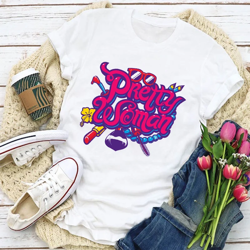 Женская футболка с графическим принтом губ модная красивая летняя ногтей топы