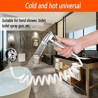 1 52m spring flexible shower hose for water plumbing toilet bidet sprayer gun telephone line plumbing hose bathroom accessories
