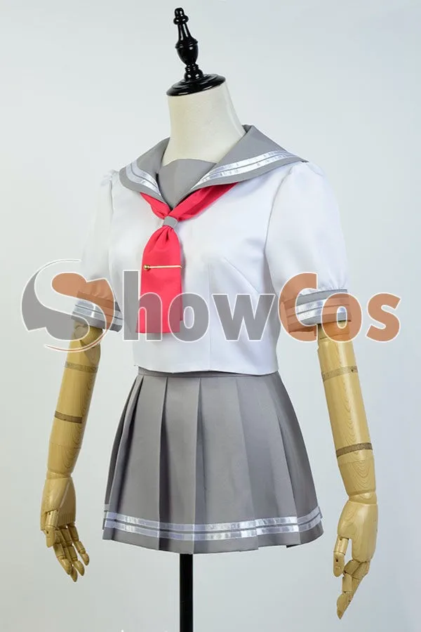 Отлично! Солнце Aqours таками Чика костюм моряка для маскарада Школьная Униформа