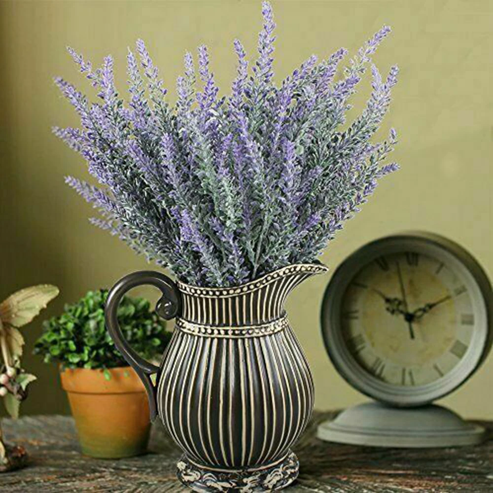 

4PCS Provence Lavender Artificial Flowers High Quality Flower Bouquet Material DIY Vases For Home Decor Grain Decorative