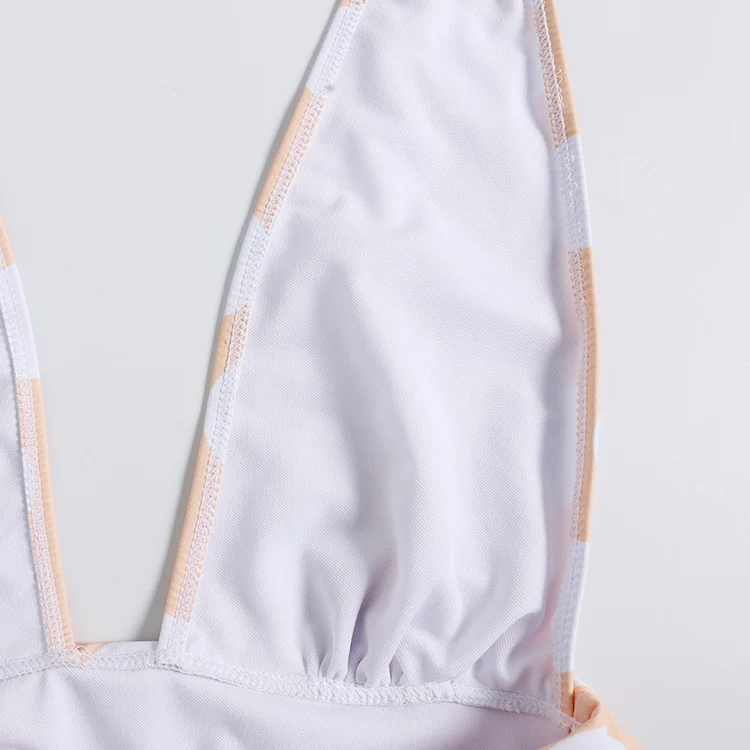 Новинка 2020 сексуальный Монокини в горошек для женщин глубокий v-образный вырез