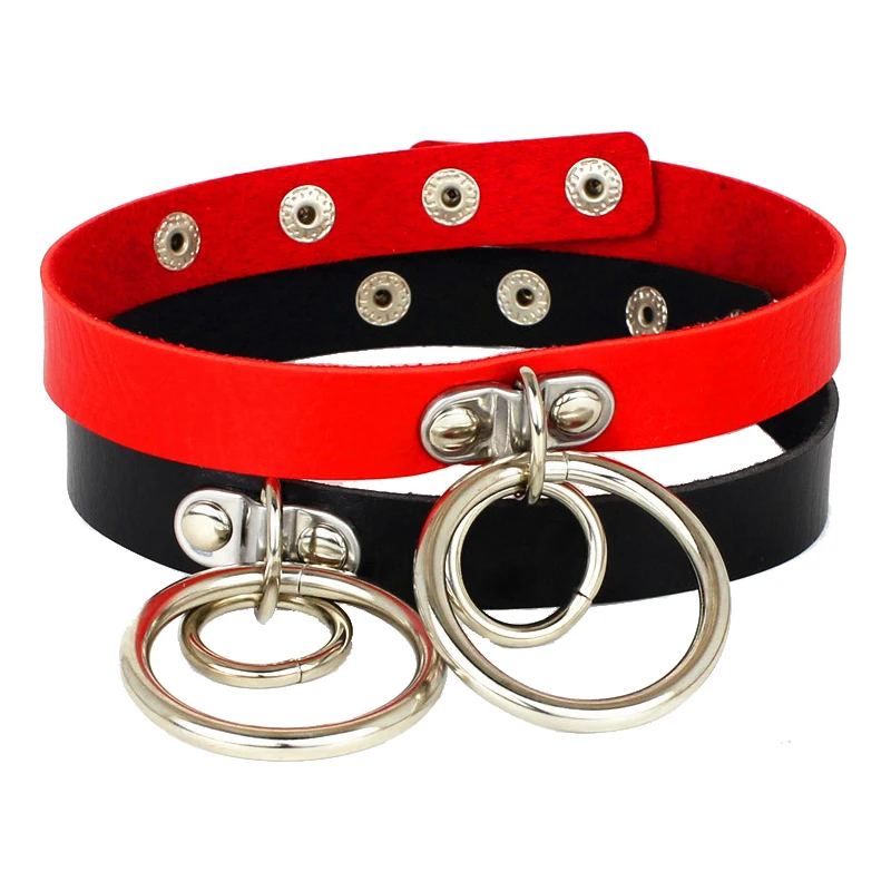 Ожерелье женское кожаное в готическом стиле с подвеской|Колье| |