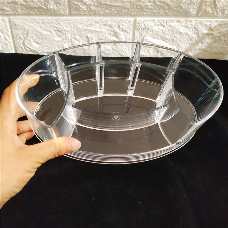 Акриловый ящик для хранения косметики органайзер кистей макияжа прозрачный