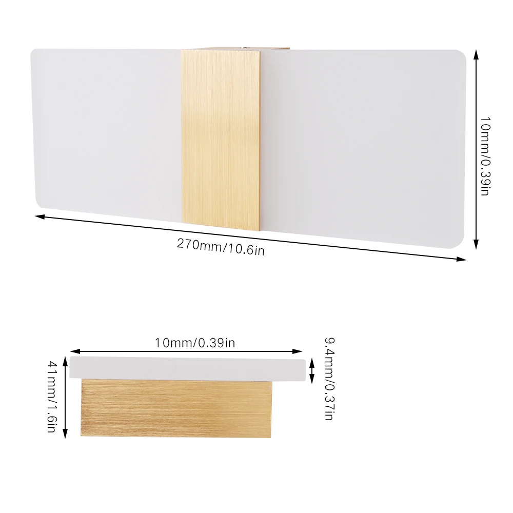 Акриловый современный светодиодный настенный светильник бра для гостиной