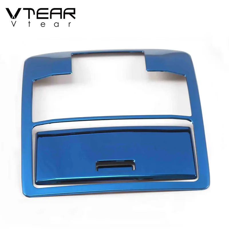 

Vtear для Тойота Ланд Крузе Прадо 150 лампа для чтения, рамка отделка интерьера автомобиля декоративная крышка аксессуары Запчасти 2020