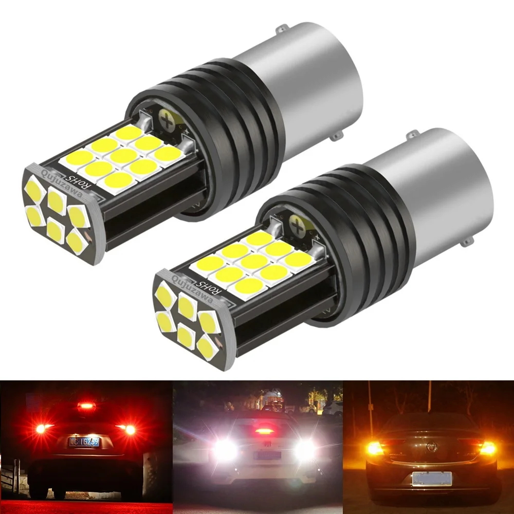 

2PCS New 1156 7506 BA15S R5W P21W R10W Super Bright LED Car Tail Brake Bulb Turn Signals Auto Reverse Lamp Daytime Running Light