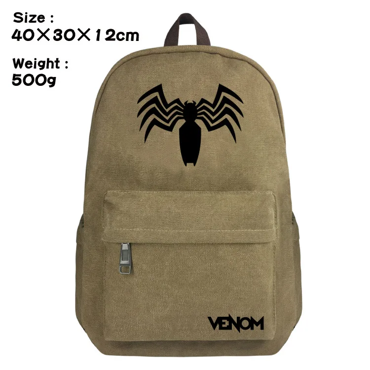 

Marvel's Avengers Venom Spider-Man Simple Cool Student Backpack Back To School Anime School Supplies