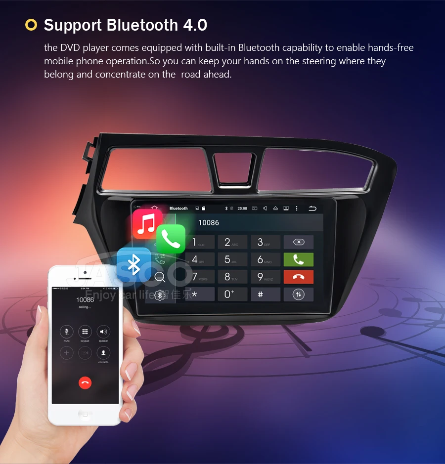 Android 9,0 Автомобильный DVD стерео мультимедиа головное устройство для HYUNDAI I20 Авто ПК радио gps навигация видео аудио 4 г ram