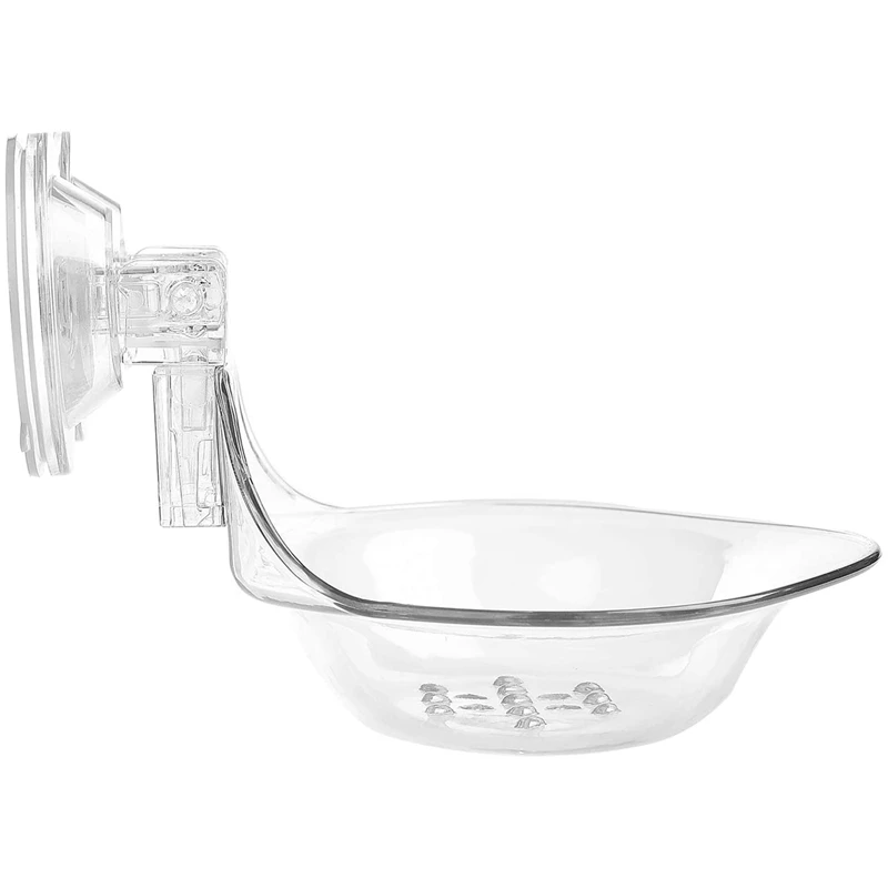 

Soap Holder Soap Dish Vacuum Suction Soap Dish for Bathroom Counter, Shower, Kitchen- Clear
