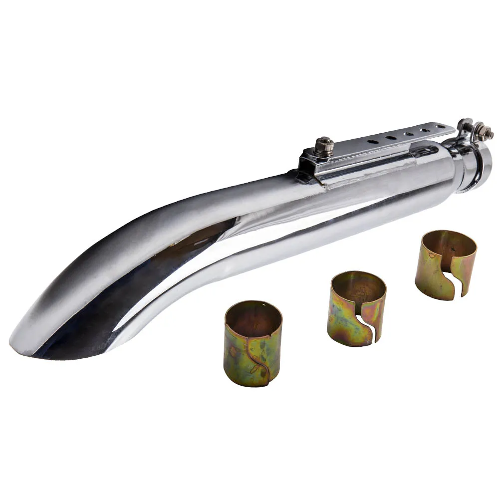

Maxpeedingrods 1 комплект 20 ''мотоциклетный глушитель выхлопной трубы комплект глушителя для универсального серебряного цвета Прямая поставка