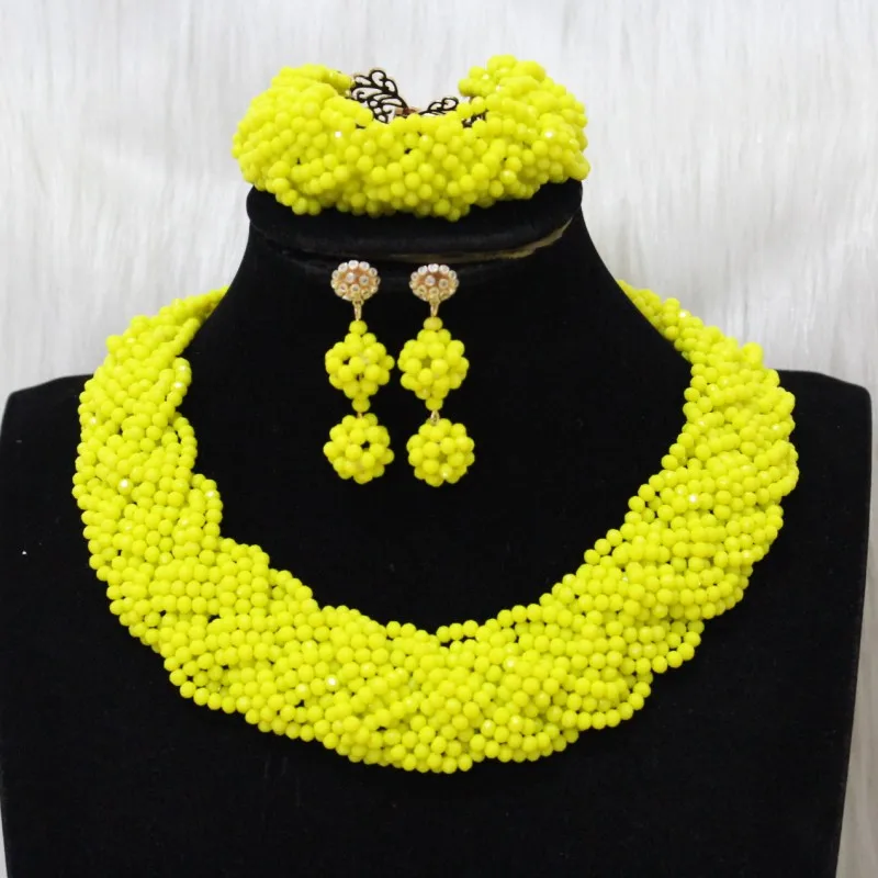 Модное черное яркое Африканское нигерийское ожерелье набор свадебных женских