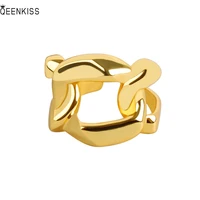 qeenkiss rg652 fine%c2%a0jewelry%c2%a0wholesale%c2%a0fashion%c2%a0woman%c2%a0girl%c2%a0birthday%c2%a0wedding%c2%a0 simplicity chain 18kt gold white%c2%a0gold%c2%a0opening ring