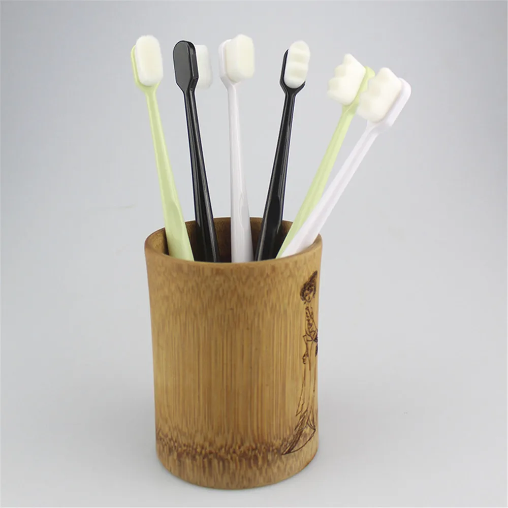 

1pcs Ultra-fine Toothbrushes Soft Fiber Environmental Adults Antibacterial Portable Family Oral Care