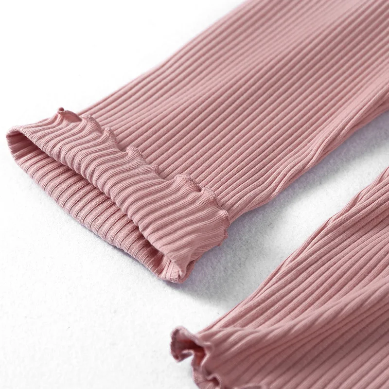 Леггинсы для девочек на весну-лето хлопковые облегающие брюки с эластичным