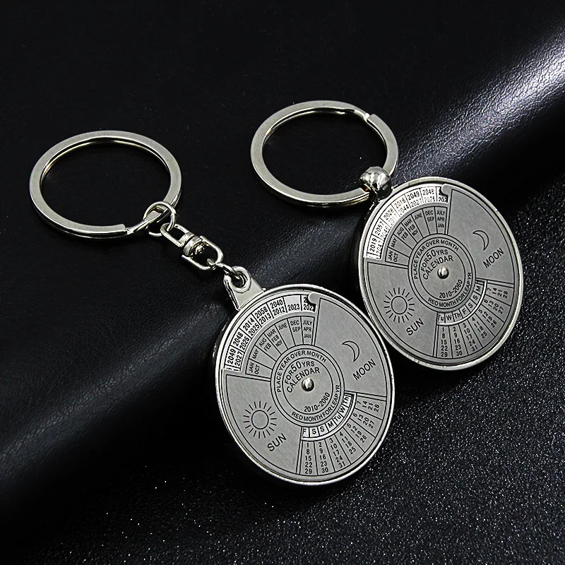 1 шт. практичный брелок для ключей с вечным календарем на 50 лет|Уличные