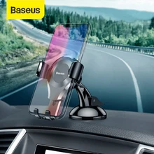 Baseus Gravity Car Phone Holder for iPhone X 8 Samsung S10 Suction Cup Car Mount Holder Windshield Bracket for Phone in Car